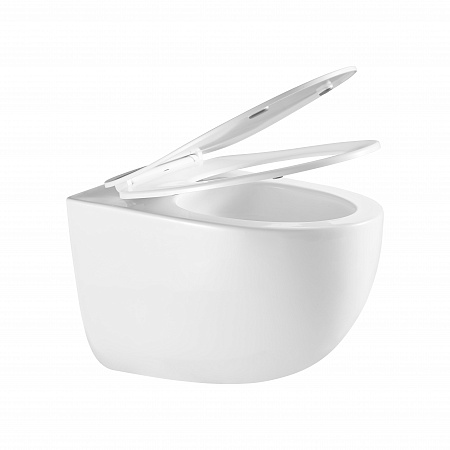 Подвесной унитаз безободковый Terminus Енисей Monolit 560х390 белый Балашов - фото 7