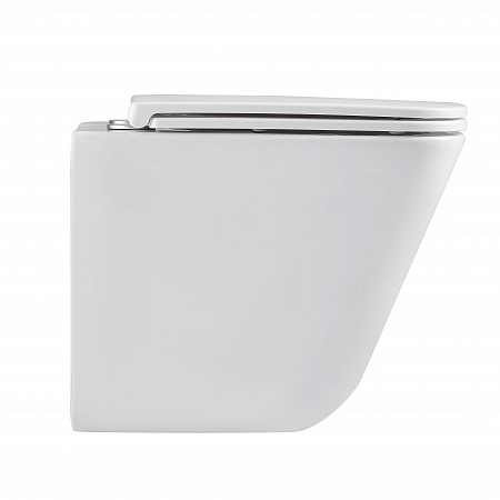 Подвесной унитаз безободковый Terminus Ватикан Monolit 490х340 белый Балашов - фото 4