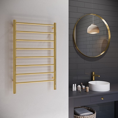 Аврора П8 500х850 Электро Полотенцесушитель TERMINUS Золото Балашов - фото 3