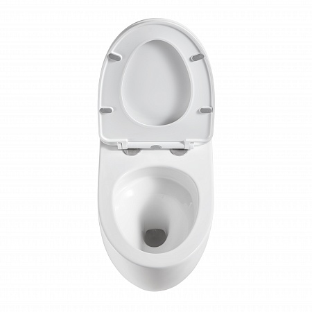 Подвесной унитаз безободковый Terminus Енисей Monolit 560х390 белый Балашов - фото 3