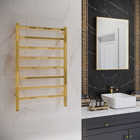 Ватикан П8 500х850 Электро Полотенцесушитель TERMINUS Золото Балашов - фото 3